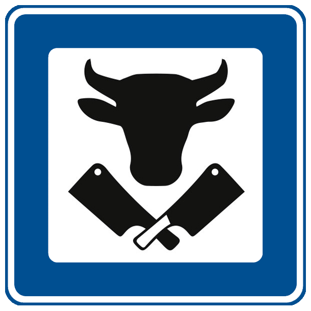 M104 - Slagter og lign. - 50x50cm