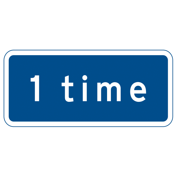 U3,4 - Tidsangivelse H/B/H (angiv tid) - 25x50cm