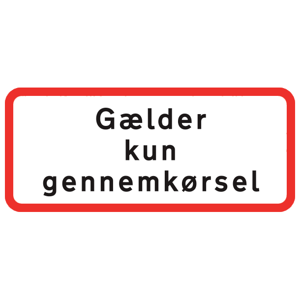 UC20,1 - Glder kun gennemkrsel R/H/S - 25x50cm