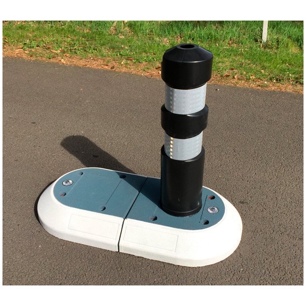 Helleanlg Blok 100x50x13cm, incl. skruer og plugs (excl. pullert/skilt)