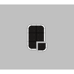 Helleanl�g Mini 150x150x10cm incl. skruer/plugs (excl. pullert/skilt)